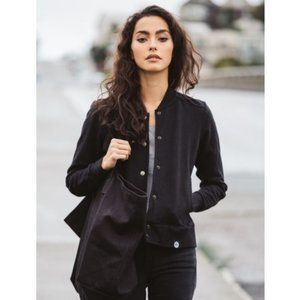 SOLD American Giant Baseball Jacket / Snap Sweatshirt (Black, Small)